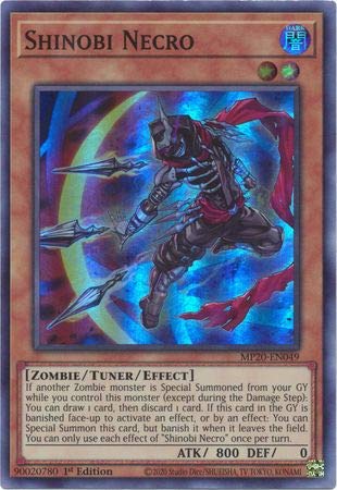 Shinobi Necro - MP20-EN049 - Super Rare - 1. Auflage von YU-GI-OH!