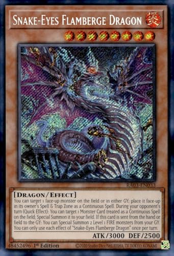 Snake-Eyes Flamberge Dragon (Secret Rare) – RA03-EN033 – Secret Rare – 1. Auflage von YU-GI-OH!