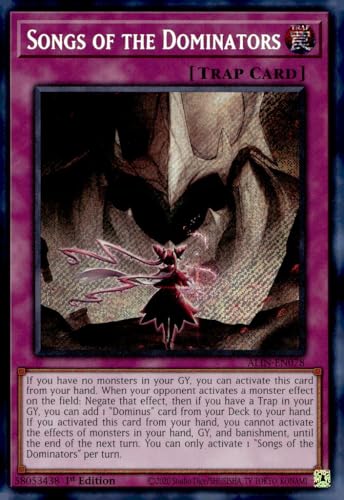 Songs of The Dominators - ALIN-EN078 - Secret Rare - 1. Auflage Songs of The Dominators - ALIN-EN078 - Secret Rare - 1. Auflage von YU-GI-OH!
