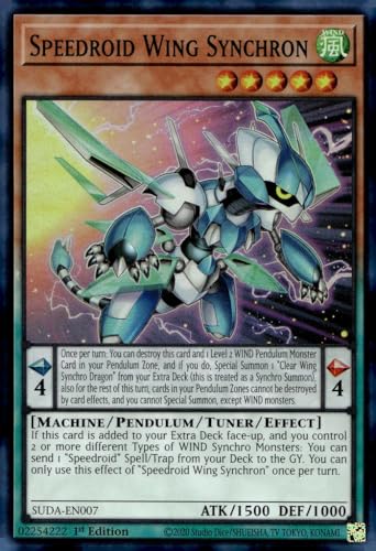 Speedroid Wing Synchron – SUDA-EN007 – Super Rare – 1. Auflage Speedroid Wing Synchron – SUDA-EN007 – Super Rare – 1. Auflage von YU-GI-OH!