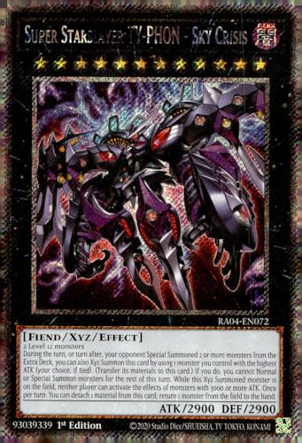 Super Starslayer TY-PHON - Sky Crisis (Platinum Secret Rare) - RA04-EN072 - Platinum Secret Rare - 1. Auflage von YU-GI-OH!