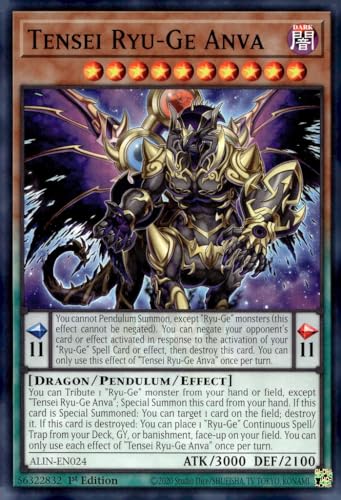 Tensei Ryu-Ge Anva - ALIN-EN024 - Common - 1. Auflage von YU-GI-OH!