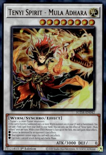 Tenyi Spirit - Mula Adhara - SUDA-EN042 - Ultra Rare - 1. Auflage Tenyi Spirit - Mula Adhara - SUDA-EN042 - Ultra Rare - 1. Auflage von YU-GI-OH!