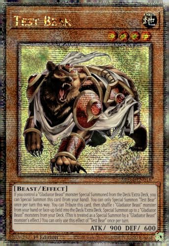 Test Bear (Quarter Century Secret Rare) – SUDA-EN018 – Quarter Century Secret Rare – 1. Auflage von YU-GI-OH!