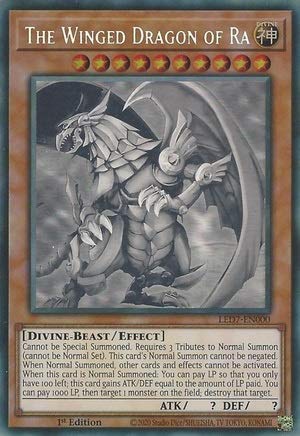 The Winged Dragon of Ra - LED7-EN000 - Ghost Rare - 1. Edition The Winged Dragon of Ra - LED7-EN000 - Ghost Rare - 1. Edition von YU-GI-OH!