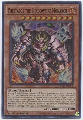 Thestalos The Shadowfire Monarch - DUNE-EN023 - Super Rare - 1. Auflage von YU-GI-OH!