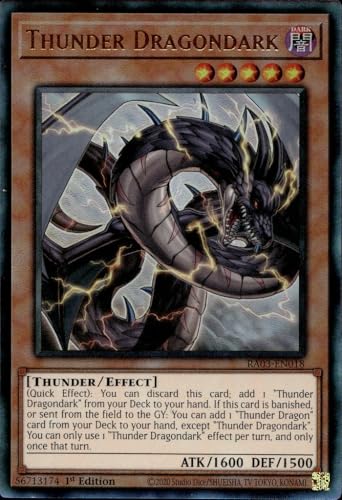Thunder Dragondark (PUR) – RA03-EN018 – Prismatic Ultimate Rare – 1. Auflage von YU-GI-OH!