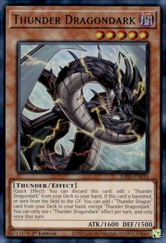 Thunder Dragondark (UR) - RA03-EN018 - Ultra Rare - 1. Auflage von YU-GI-OH!