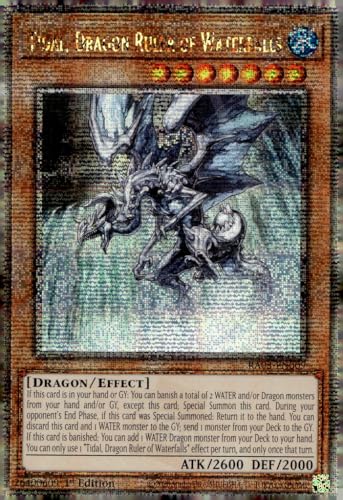 Tidal, Dragon Ruler of Waterfalls (Quarter Century Secret Rare) – RA03-EN009 – Quarter Century Secret Rare – 1. Auflage von YU-GI-OH!