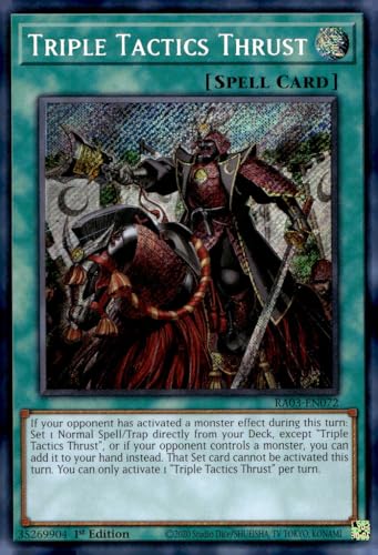 Triple Tactics Thrust (Secret Rare) – RA03-EN072 – Secret Rare – 1. Auflage von YU-GI-OH!