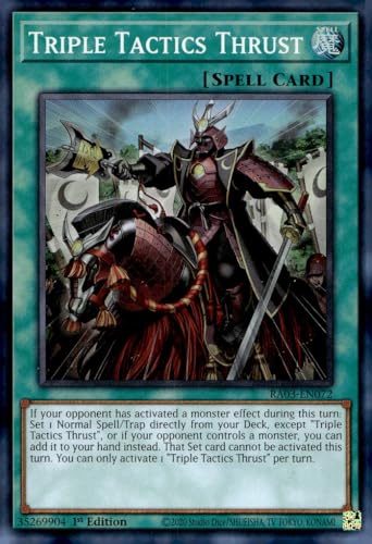 Triple Tactics Thrust – RA03-EN072 – Super Rare – 1. Auflage Triple Tactics Thrust – RA03-EN072 – Super Rare – 1. Auflage von YU-GI-OH!