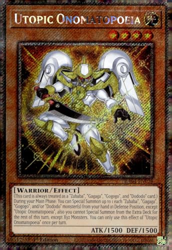 Utopic Onomatopoeia (Platinum Secret Rare) – RA04-EN028 – Platinum Secret Rare – 1. Auflage von YU-GI-OH!