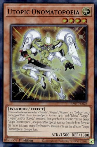 Utopic Onomatopoeia (UR) - RA04-EN028 - Ultra Rare - 1. Auflage von YU-GI-OH!