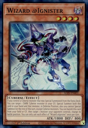 Wizard @Ignister - ALIN-EN001 - Super Rare - 1. Auflage von YU-GI-OH!