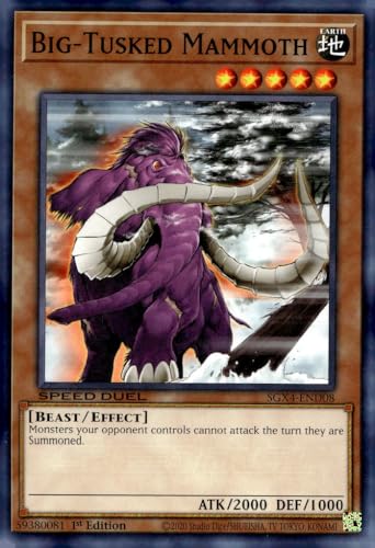 YU-GI-OH! Big-Tusked Mammut - SGX4-END08 - Common - 1. Auflage von YU-GI-OH!