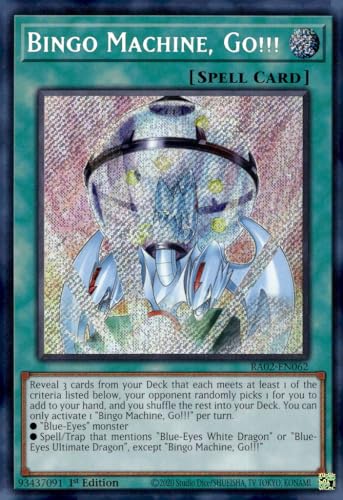 YU-GI-OH! Bingo Machine, Go!!! (Secret Rare) - RA02-EN062 - Secret Rare - 1. Auflage von YU-GI-OH!
