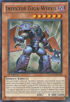 YU-GI-OH! - Inzektor Giga-Weevil (ORCS-EN022) - Order of Chaos - 1st Edition - Common by von YU-GI-OH!