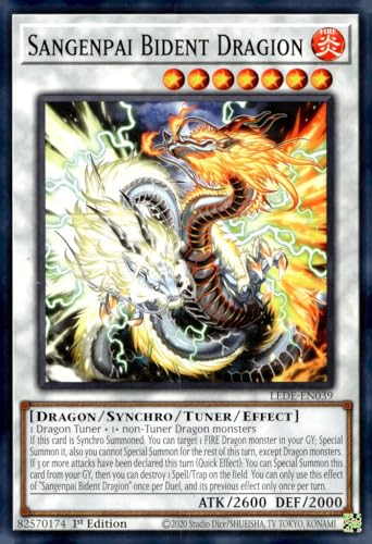 YU-GI-OH! Sangenpai Bident Dragion - LEDE-EN039 - Common - 1. Auflage von YU-GI-OH!