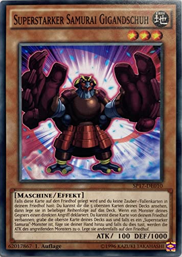 YU-GI-OH! Superstarker Samurai Gigandschuh 1. Auflage SP17-DE010 | Common | Deutsch | NM von YU-GI-OH!