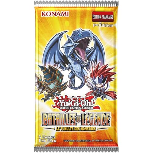 Yu-Gi-Oh! Booster mit 5 Karten Schlachten der Legende: Der Tumulte der Monster – französische Version von YU-GI-OH!