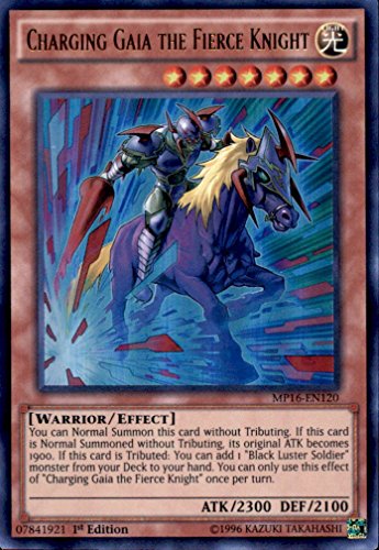 Yu-Gi-Oh! - Charging Gaia the Fierce Knight (MP16-EN120) - Mega Pack 2016 - 1st Edition - Ultra Rare by Yu-Gi-Oh! von YU-GI-OH!