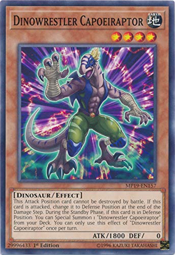 Yu-Gi-Oh! - Dinowrestler Capoeiraptor - MP19-EN157 - Common - 1st Edition - 2019 Gold Sarkophag Tin Mega Pack von YU-GI-OH!