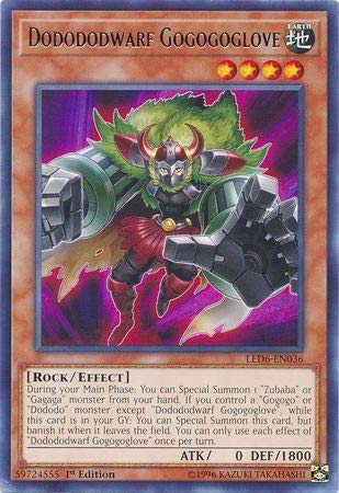 Yu-Gi-Oh! Dodododwarf Gogogoglove - LED6-EN036 - Rare - 1st Edition von YU-GI-OH!