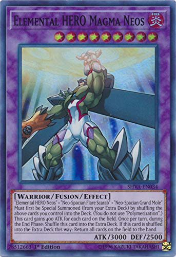 Yu-Gi-Oh! - Elemental HERO Magma Neos - SHVA-EN034 - Super Rare - 1st Edition - Shadows In Valhalla von YU-GI-OH!