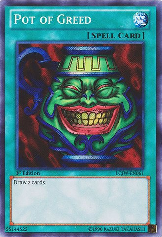Yu-Gi-Oh! - Pot of Greed (LCJW-EN061) - Legendary Collection 4: Joey's World - 1st Edition - Secret Rare von YU-GI-OH!