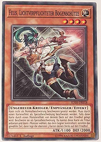 Yu-Gi-Oh SDSH-DE018 Felis, Lichtverpflichteter Bogenschütze Common Deutsch 1. Auflage Yu-Gi-Oh SDSH-DE018 Felis, Lichtverpflichteter Bogenschütze Common Deutsch 1. Auflage von YU-GI-OH!