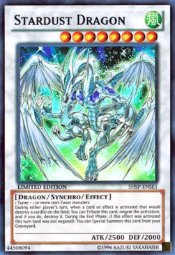 YU-GI-OH! Sternenstaubdrache - Super Rare Sammlerkarte, 1 Stück, 2016, Trading Card Game, Collectible Card, Sternen-Thema von Yu Gi Oh