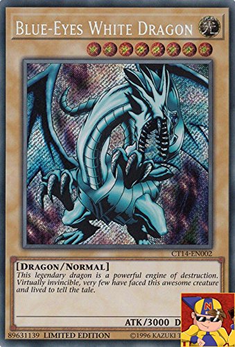 YuGiOh CT14-EN002 Blue Eyes White Dragon Secret Rare Limited Ed von YU-GI-OH!