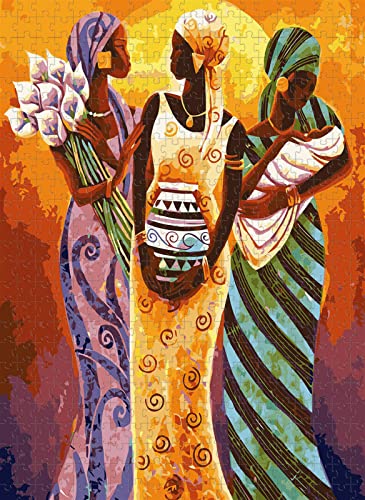 1000 Teile Puzzle für Erwachsene Afrikanische Kunst DREI Frauen Puzzle Ideal für Entspannung und Meditation Lernspiel 1000 Teile Puzzle für Erwachsene Afrikanische Kunst DREI Frauen Puzzle Ideal für Entspannung und Meditation Lernspiel von YU GONG FANG