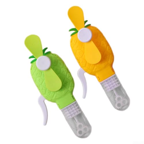 Bunter Handfächer mit Blasenblasfunktion für Sommeraktivitäten für Kinder (Ananas) von YUANGANG