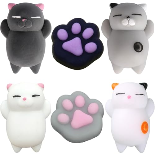 YUBBYSTU Mochi Squishy-Spielzeug, Katzenpfoten-Quetschspielzeug, Fufu-Quetschpfote, Taba-Quetschspielzeug, Stressabbau-Spielzeug, sensorisches Spielzeug, Partytütenfüller für Geburtstagspartys YUBBYSTU Mochi Squishy-Spielzeug, Katzenpfoten-Quetschspielzeug, Fufu-Quetschpfote, Taba-Quetschspielzeug, Stressabbau-Spielzeug, sensorisches Spielzeug, Partytütenfüller für Geburtstagspartys von YUBBYSTU