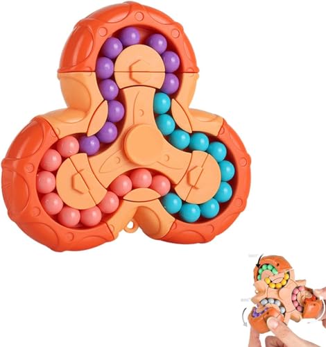 YUDANSI Rotierendes Fingerwürfel-Spielzeug, Magische Bohne Rotierendes Würfelspielzeug, Zauberwürfel Ball-iq-Spiel,Geschenk für Kinder ab 3 Jahren zu Weihnachten Geburtstag Neujahr von YUDANSI