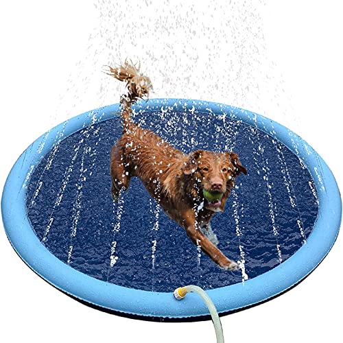 YUDANSI planschbecken für Hunde, 100cm Verdickter Faltbarer Hundepool für kleine Hunde, Katzen und Kinder, Sommer Hunde schwimmbecken für rutschfeste im Innen- und Außenbereich Faltbare Hunde Pool YUDANSI planschbecken für Hunde, 100cm Verdickter Faltbarer Hundepool für kleine Hunde, Katzen und Kinder, Sommer Hunde schwimmbecken für rutschfeste im Innen- und Außenbereich Faltbare Hunde Pool von YUDANSI