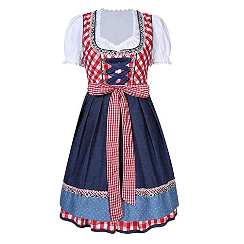YUDATPG Bayerisches Oktoberfest Kostüm Frauen Deutsch Traditionelles Oktoberfest Outfits Dirndl Kleid Karneval Halloween Bar Kellnerin Cosplay Bier Mädchen Maid Fancy Dress Maid Plaid Kostüm YUDATPG Bayerisches Oktoberfest Kostüm Frauen Deutsch Traditionelles Oktoberfest Outfits Dirndl Kleid Karneval Halloween Bar Kellnerin Cosplay Bier Mädchen Maid Fancy Dress Maid Plaid Kostüm von YUDATPG