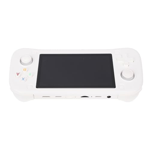 Retro Handheld Gaming -Konsole mit 4,3 Zoll Bildschirm, Dual Joystick -Design, Vorinstallierter Spielekonsole, Support 30+ Emulatoren HD Output für Heimreise (White) von YUEHISY