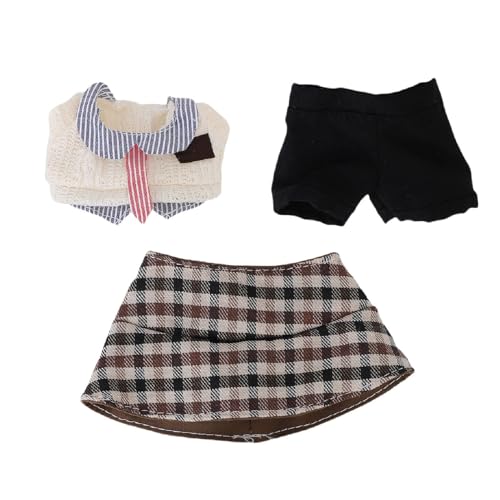 YUEHISY Puppenkleidung Set für 17 cm Puppen, Mädchen Outfits Dressing Dekoration Sammlerstücke, Top, Hosen mit Eimerhut YUEHISY Puppenkleidung Set für 17 cm Puppen, Mädchen Outfits Dressing Dekoration Sammlerstücke, Top, Hosen mit Eimerhut von YUEHISY
