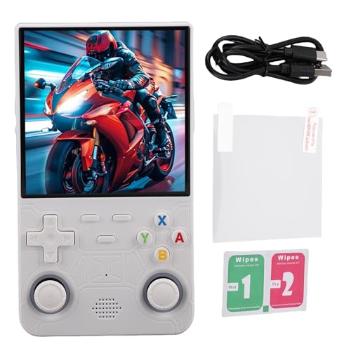 YUEHISY Retro Handheld Game Console, Tragbarer 4.0 Im HD -Bildschirm -Videospielspieler, Open Source -System mit 3500mah, Support Multiplayer (128G) von YUEHISY
