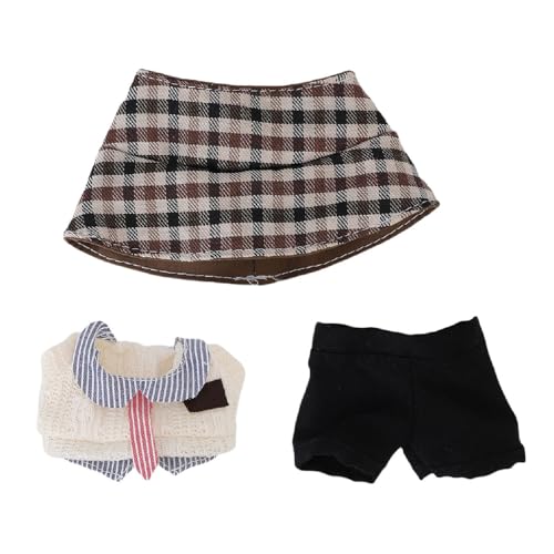 YUEHISY Süße Puppenkleidung, Kompatibel mit 17 cm Puppen Gentleman Anzug Outfit -Set, Dressingspiel, Top und Hosen, Eimerhutdekoration YUEHISY Süße Puppenkleidung, Kompatibel mit 17 cm Puppen Gentleman Anzug Outfit -Set, Dressingspiel, Top und Hosen, Eimerhutdekoration von YUEHISY