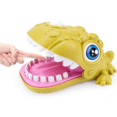 YUEMING Krokodil Beim Zahnarzt, Krokodil Spielzeug Dinosaurier Beißen Fingerspiel Kinder, Croco doc Spiel, Spaß Krokodil Mund Finger beißen Spiel für Jungen und Mädchen von YUEMING