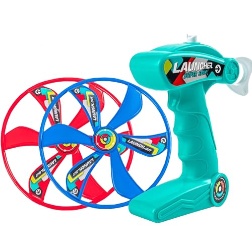 YUEMING Propellerspiel mit 1 Griffen und 2 Propeller 20.5cm Durchmesser, Motorikspielzeug Flugspiel, Zugschnur FliegenSaucers Spinning Flying Disc, Kindergeburtstag Partygeschenke YUEMING Propellerspiel mit 1 Griffen und 2 Propeller 20.5cm Durchmesser, Motorikspielzeug Flugspiel, Zugschnur FliegenSaucers Spinning Flying Disc, Kindergeburtstag Partygeschenke von YUEMING