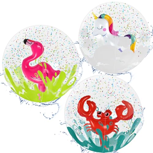 YUEXNKO Aufblasbare Wasserball, 3pcs Aufblasbare Strandball, 3D Strandball,Aufblasbare Wasserball Kinder, Wasserbälle Aufblasbar, Kinder Strandball, 3D Wasserbälle Spielzeug, Kinder Strandball YUEXNKO Aufblasbare Wasserball, 3pcs Aufblasbare Strandball, 3D Strandball,Aufblasbare Wasserball Kinder, Wasserbälle Aufblasbar, Kinder Strandball, 3D Wasserbälle Spielzeug, Kinder Strandball von YUEXNKO