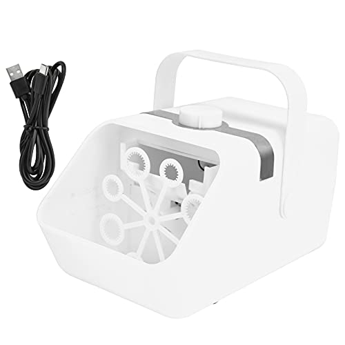 Yueyashux Electric Bubble Machine Automatische Blasenblasenspielzeug mit USB -Kraft für die Innenräume im Freien im Freien (Weiß) von YUEYASHUX