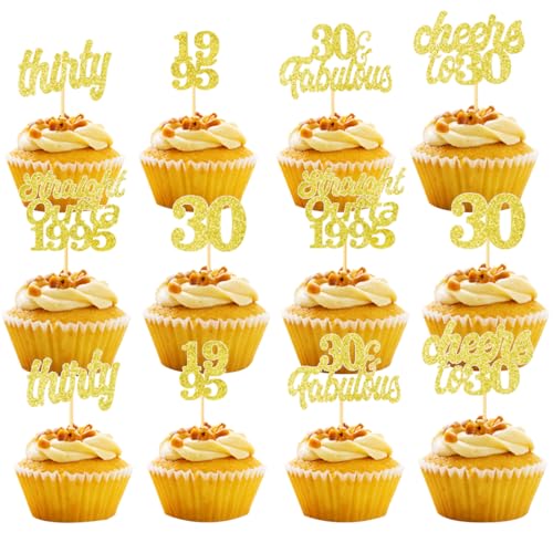 30th Geburtstag Tortendeko Birthday Boy Girl,1995 Cupcake Toppers 30 Fabulous Nummer 1995 Cupcake Picks glücklich 30 Geburtstag Hochzeitstag Party Kuchen Dekorationen Zubehör 30th Geburtstag Tortendeko Birthday Boy Girl,1995 Cupcake Toppers 30 Fabulous Nummer 1995 Cupcake Picks glücklich 30 Geburtstag Hochzeitstag Party Kuchen Dekorationen Zubehör von YUEcthynous