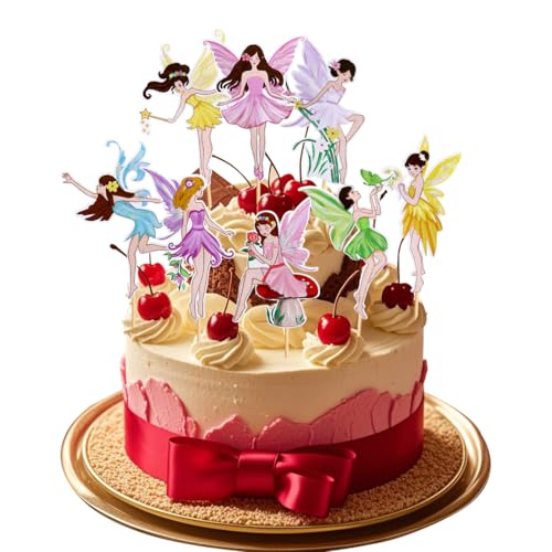 Pappbecher Cupcake Toppers Fee,Tortendeko Fee, Fairy Kuchen Topper Blume Fee Kuchen Dekoration, tortendekoration, Kuchendeko, Mädchen für Geburtstag Party Pappbecher Cupcake Toppers Fee,Tortendeko Fee, Fairy Kuchen Topper Blume Fee Kuchen Dekoration, tortendekoration, Kuchendeko, Mädchen für Geburtstag Party von YUEcthynous