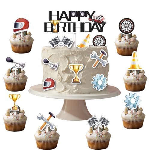 Racing Happy Birthday Tortenaufsatz,18 Stück Racing Cake Toppers Rennauto Thema Tortendeko für DIY Auto Geburtstagsparty Kuchen Dekoration für Kinder Junge Geburtstag Party Deko Racing Happy Birthday Tortenaufsatz,18 Stück Racing Cake Toppers Rennauto Thema Tortendeko für DIY Auto Geburtstagsparty Kuchen Dekoration für Kinder Junge Geburtstag Party Deko von YUEcthynous