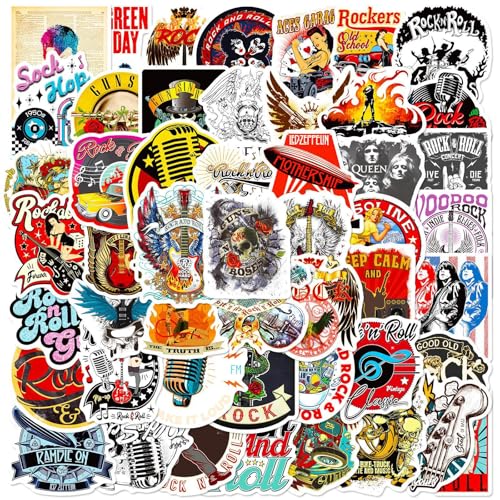 Rockmusik Sticker Set,Rock Band Aufkleber,100 Stück Musik Band Punk Sticker,Wasserdichte Vinyl Aufkleber,Kinder für Laptop Handy Scrapbook Skateboard Wasserflasche Journal Macbook Tassen usw Rockmusik Sticker Set,Rock Band Aufkleber,100 Stück Musik Band Punk Sticker,Wasserdichte Vinyl Aufkleber,Kinder für Laptop Handy Scrapbook Skateboard Wasserflasche Journal Macbook Tassen usw von YUEcthynous